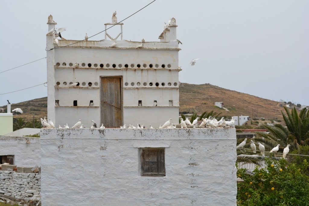 Cycladic island birdhouses in Tinos.