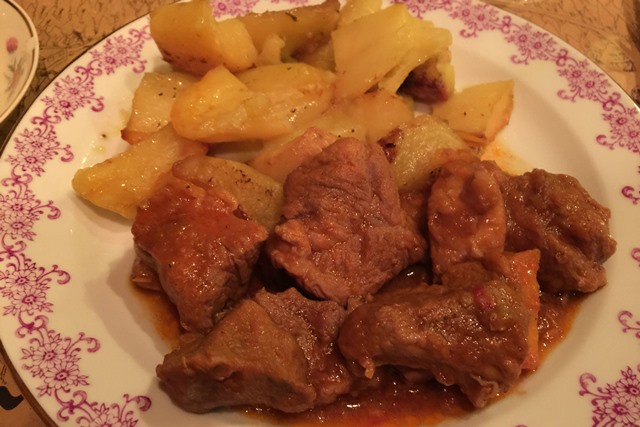 local meat and potato dish