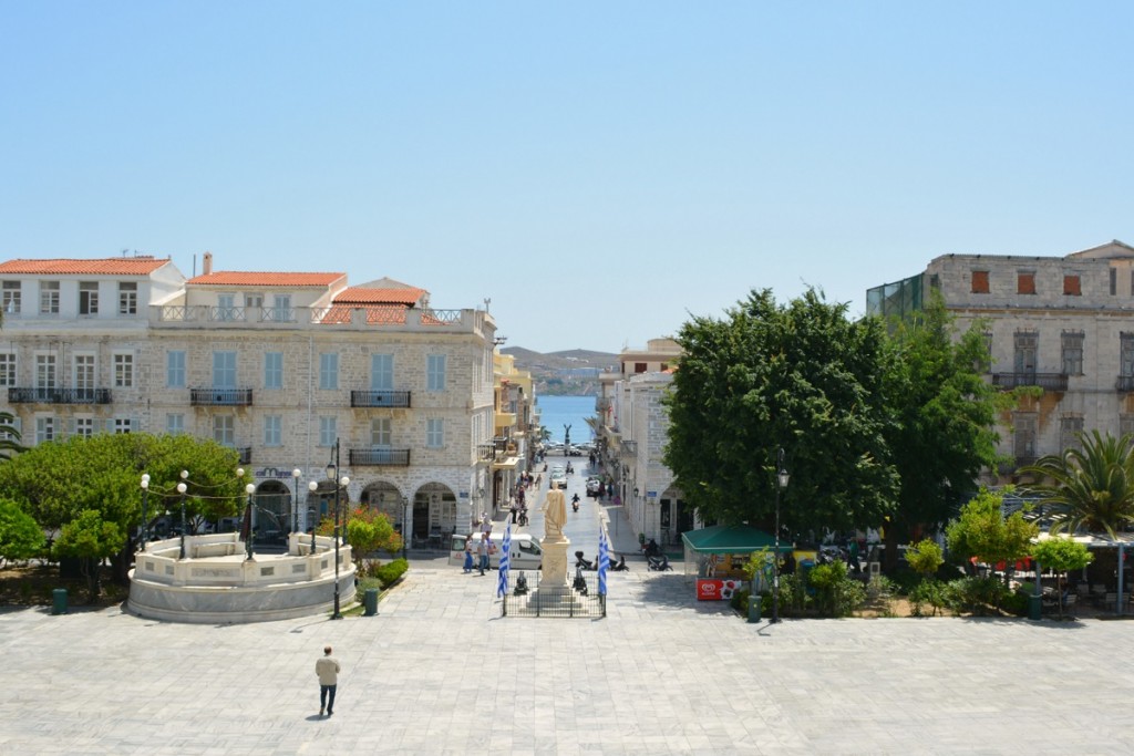Miaouli Square in Syros
