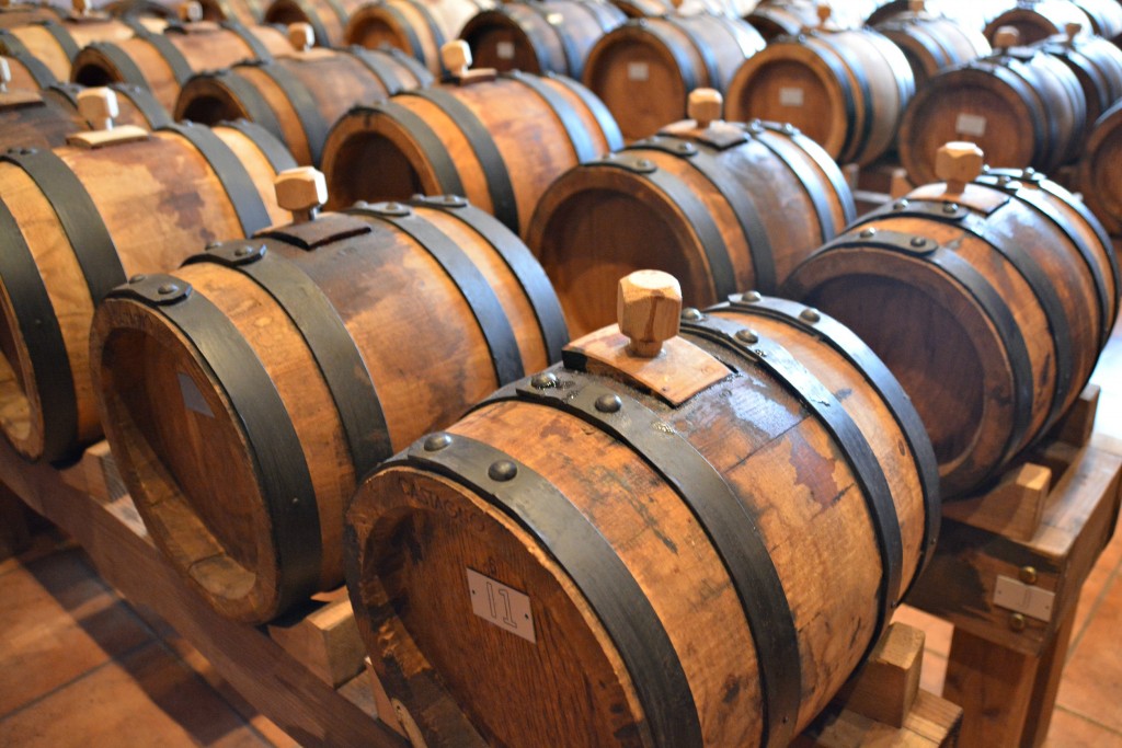 barrels of balsamic vinegar