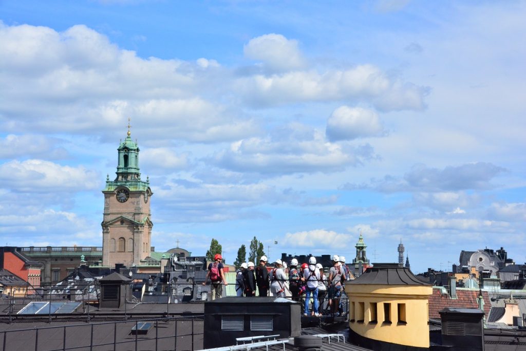 Rooftop hiking in Stockholm